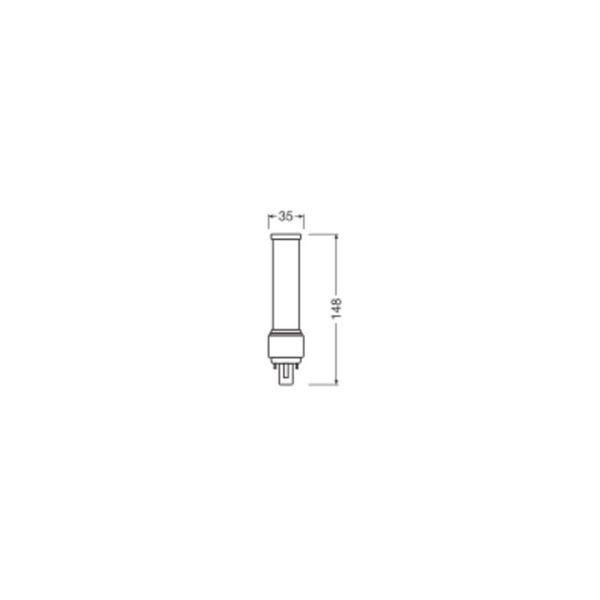Ledvance Dulux-D LED 6W - 830 Varm Hvit | Erstatter 13W 