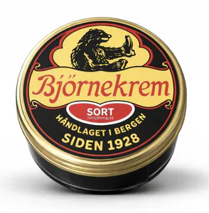 Hovedbilde Bj&oslash;rnekrem. Produseres i Bergen! Sort skokrem