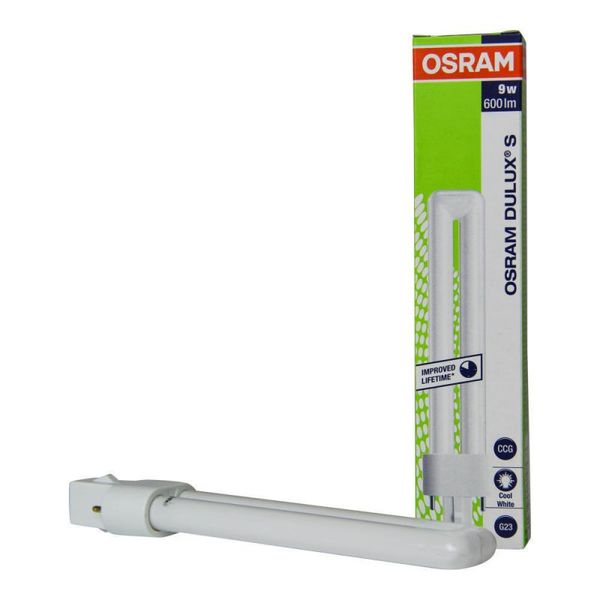 Osram Dulux S 9W 840 | kald hvit - 2-stift 
