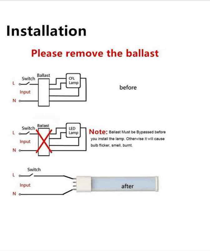 Noxion Lucent PL-S LED 6W - 827 Ekstra Varm Hvit | Erstatter 11W