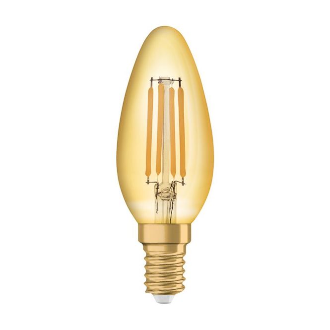 Hovedbilde Ledvance Vintage 1906 LED E14 Mignon gull 4W ...